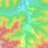 Mapa topográfico Fornisco, altitud, relieve