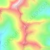 Mapa topográfico перевал Детский, altitud, relieve