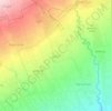 Mapa topográfico Jiwan, altitud, relieve