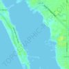 Mapa topográfico Little Sarasota Bay, altitud, relieve