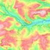 Mapa topográfico Knighton, altitud, relieve