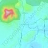 Mapa topográfico Dominorog, altitud, relieve