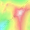 Mapa topográfico Silverthrone Mountain, altitud, relieve