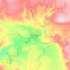Mapa topográfico Coroneo, altitud, relieve