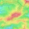 Mapa topográfico Zentinela, altitud, relieve