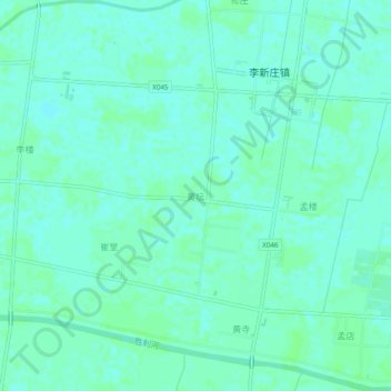 Mapa topográfico 黄坛, altitud, relieve