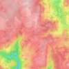 Mapa topográfico La Chaud d'Arsac, altitud, relieve
