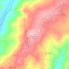 Mapa topográfico Cabeço, altitud, relieve