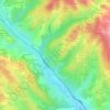 Mapa topográfico La Combe, altitud, relieve