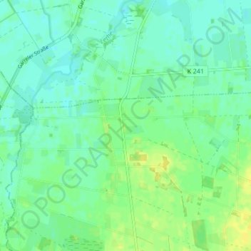 Mapa topográfico Halenhorst, altitud, relieve