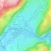 Mapa topográfico Les Seignes, altitud, relieve