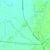Mapa topográfico Ujungjaya, altitud, relieve