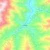 Mapa topográfico Argelia, altitud, relieve
