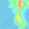 Mapa topográfico Ginoong Sanay, altitud, relieve