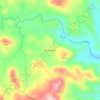 Mapa topográfico Montelimar, altitud, relieve