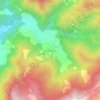 Mapa topográfico Gökçesaray, altitud, relieve