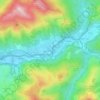 Mapa topográfico Narvarte, altitud, relieve