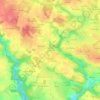Mapa topográfico Le Hulo, altitud, relieve
