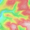 Mapa topográfico Abergwynfi, altitud, relieve