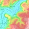 Mapa topográfico Koßweda, altitud, relieve