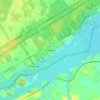 Mapa topográfico Morrisburg, altitud, relieve