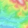 Mapa topográfico Hameau du Cros, altitud, relieve