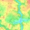 Mapa topográfico Kerpus, altitud, relieve