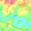 Mapa topográfico Swinbrook, altitud, relieve