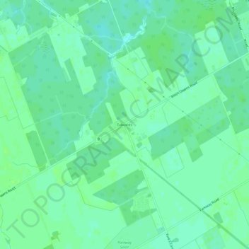 Mapa topográfico Edwards, altitud, relieve