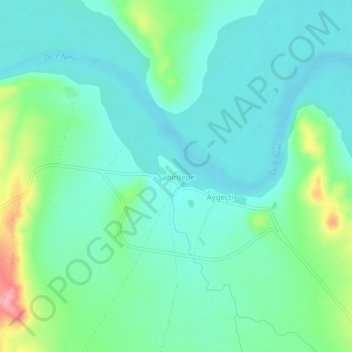 Mapa topográfico Şahintepe, altitud, relieve
