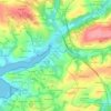 Mapa topográfico Veillenec Bras, altitud, relieve