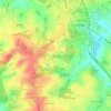 Mapa topográfico Idylwilde, altitud, relieve