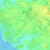 Mapa topográfico Kerfournic, altitud, relieve