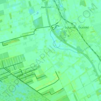 Mapa topográfico Bätholt, altitud, relieve