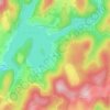 Mapa topográfico Naujac, altitud, relieve