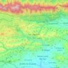 Mapa topográfico La Lagunita, altitud, relieve