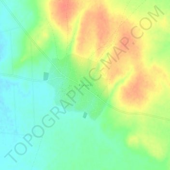 Mapa topográfico Konaklı, altitud, relieve