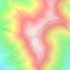 Mapa topográfico Cerro Malcante, altitud, relieve