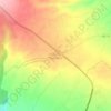 Mapa topográfico Las Cuatro Esquinas, altitud, relieve