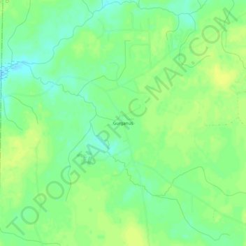 Mapa topográfico Gurganus, altitud, relieve