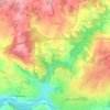 Mapa topográfico Le Cussou, altitud, relieve