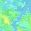 Mapa topográfico Kervarlay, altitud, relieve