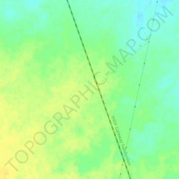 Mapa topográfico Mammoth, altitud, relieve