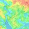 Mapa topográfico Kersalé, altitud, relieve