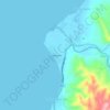 Mapa topográfico Guinabasan, altitud, relieve
