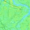 Mapa topográfico Sans Souci, altitud, relieve