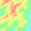 Mapa topográfico Everglade, altitud, relieve