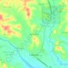 Mapa topográfico Ayaman Tacas, altitud, relieve