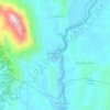 Mapa topográfico Nonongan Utara, altitud, relieve