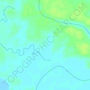 Mapa topográfico Sempan Timur, altitud, relieve